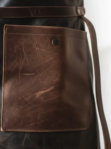 FlameFrenzy Leather Chef Apron