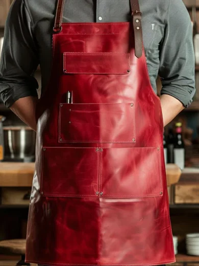 Red Prime Cut Butcher Apron