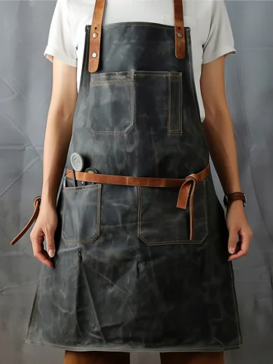 GrillMaster's Leather BBQ Apron